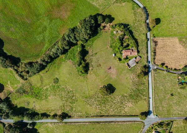 1590  Pontecarreira exteriores arial view a vista de pajaro