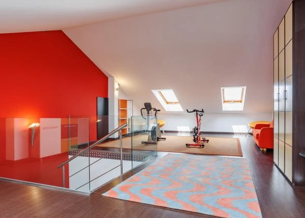1732 2 gymnasio casa Laxe interior