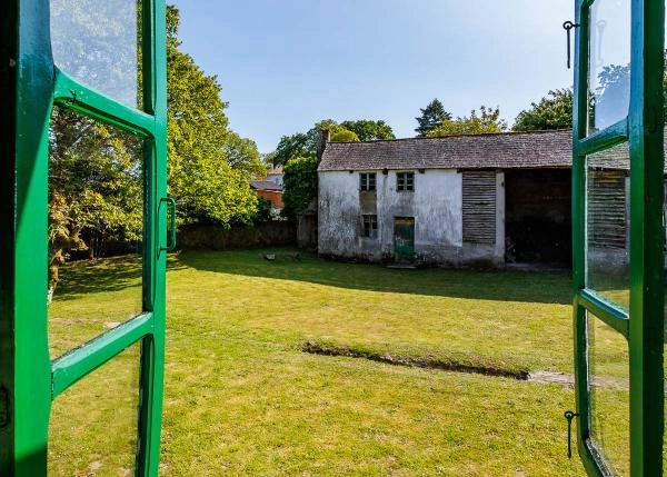 1755 Curtis vista desde ventana casa rustica interior