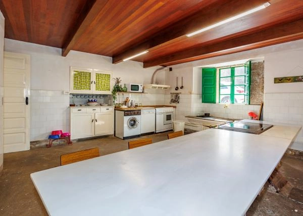 1755 Curtis 1 planta baja cocina casa rustica interior