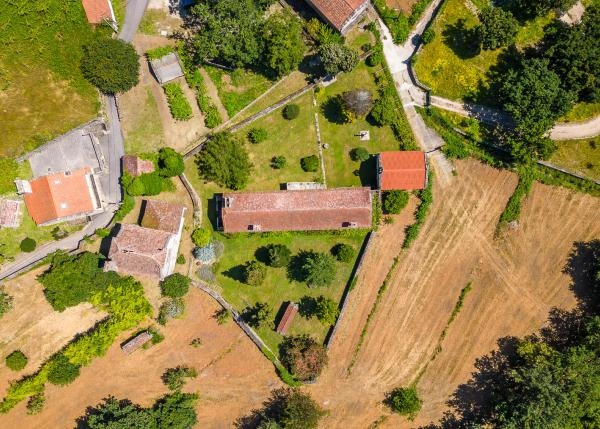 1768 5 vista por el aire Pazo de Cervellon Exterior 